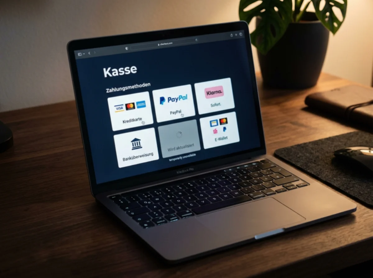 Casino-Zahlungsmaske nach Umbau ohne giropay-Schaltfläche