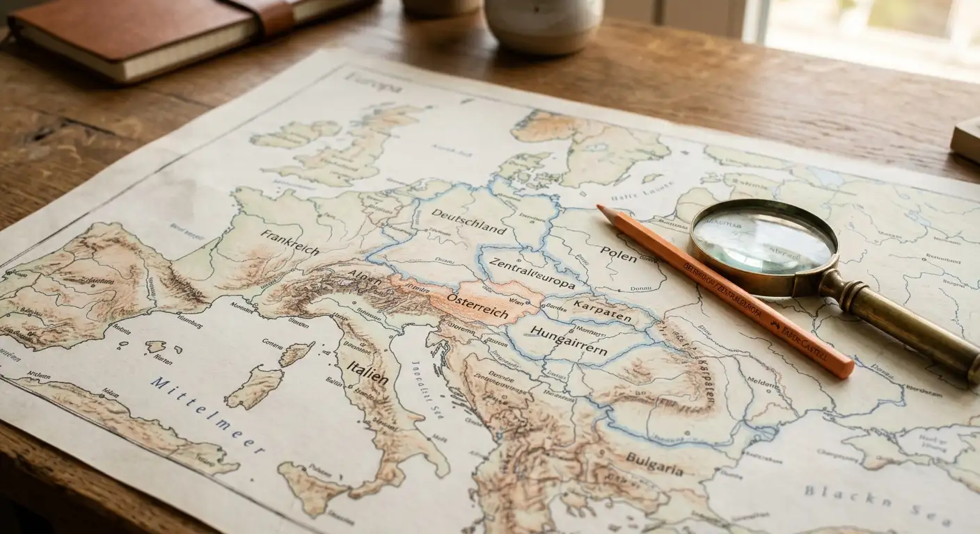 Europa-Karte mit Bankenreichweite von EPS und Sofortüberweisung