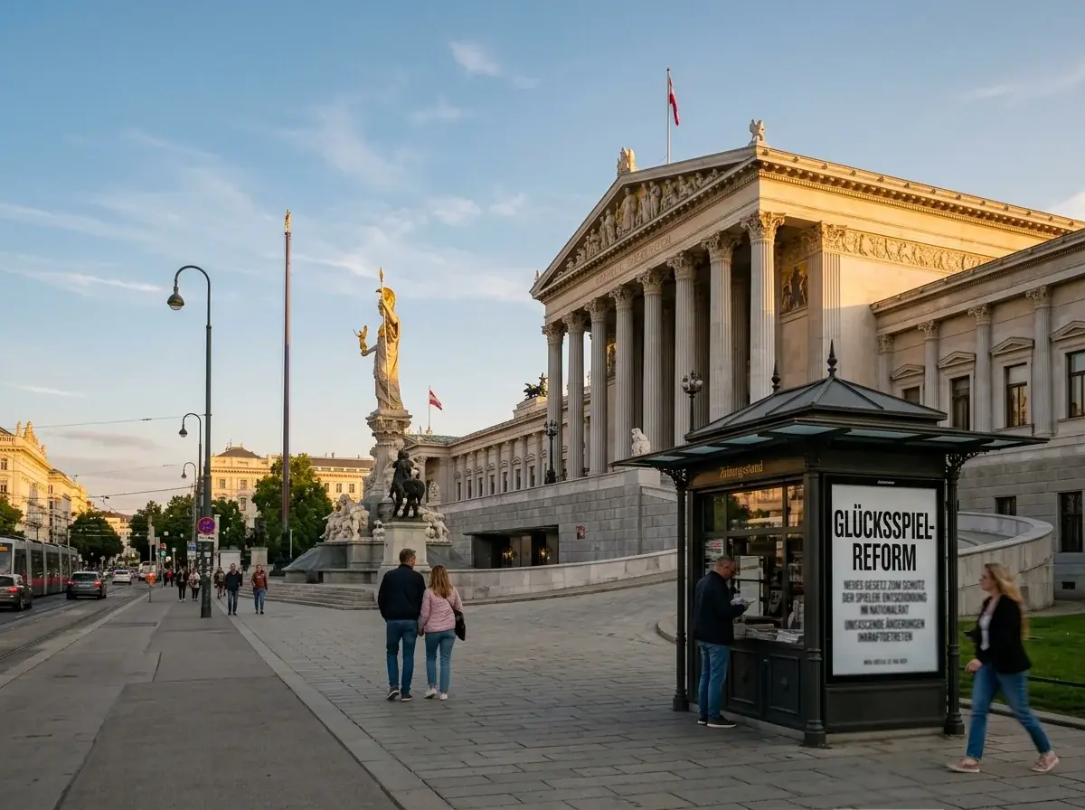 Österreichisches Parlament Wien — Glücksspielreform 2026 in Begutachtung