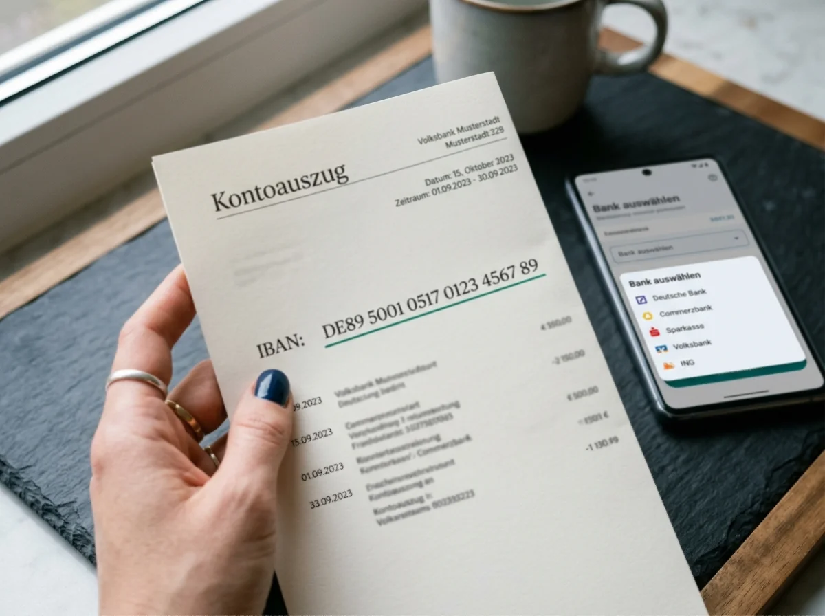 Hypo-Bankenauswahl im Casino-Formular per IBAN-Bankleitzahl