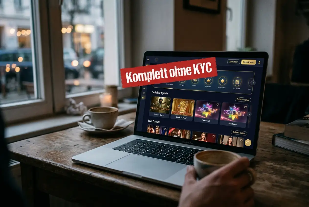 Casino-Werbung mit komplett ohne KYC als Warnsignal für unregulierten Anbieter